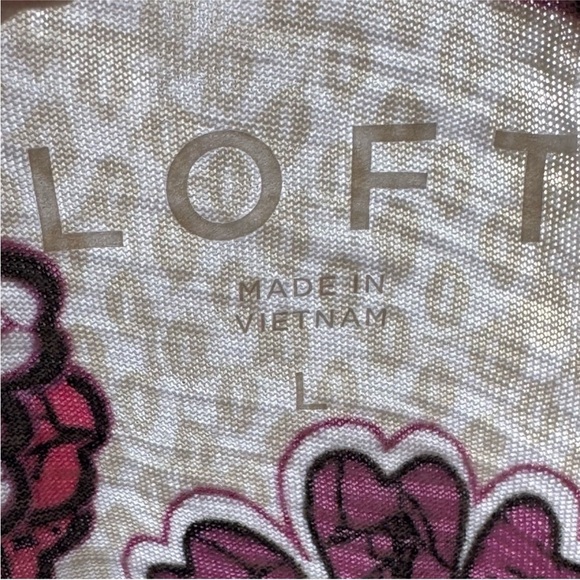 LOFT Pink and Purple Fitted T-Shirt - Picture 12 of 16